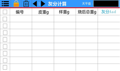 天平計算器灰分